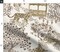 Chinoiserie Pagoda Leopard Print Watercolor Neutral Brown Cream Large Scale Custom Printed Fabric by Spoonflower Various Fabrics by the Yard or Fat Quarter